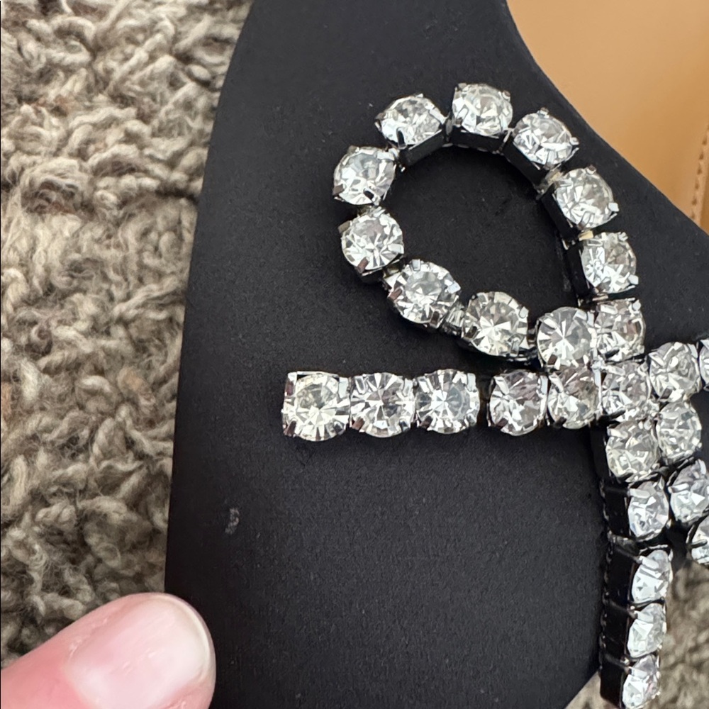 I. Crew Crystal Bow Kitten Heels - Picture 12 of 13
